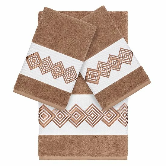 Linum Home Textiles Turkish Cotton Noah 3-piece Embellished Towel Set Midnight Blue Linum Home Textiles Turkish Cotton Noah 3-piece Embellished Towel Set Midnight Blue -Linum Home Textiles store unnamed file 4959