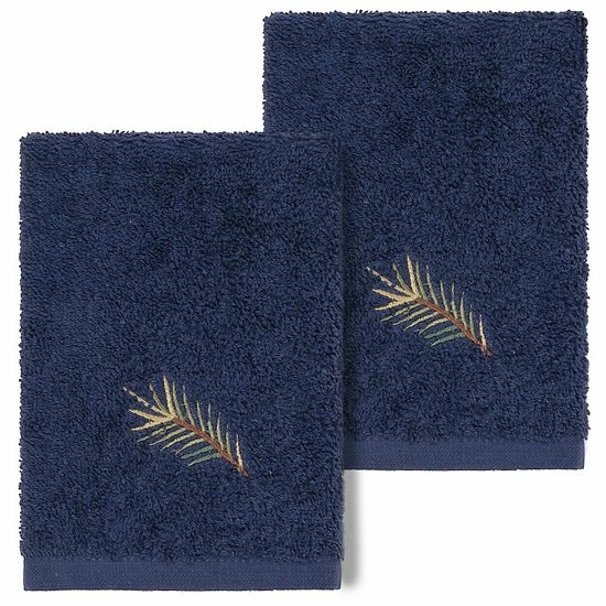 Linum Home Textiles Turkish Cotton Pierre 2-piece Embellished Washcloth Set Latte 6 Linum Home Textiles Turkish Cotton Pierre 2-piece Embellished Washcloth Set Latte - Image 6