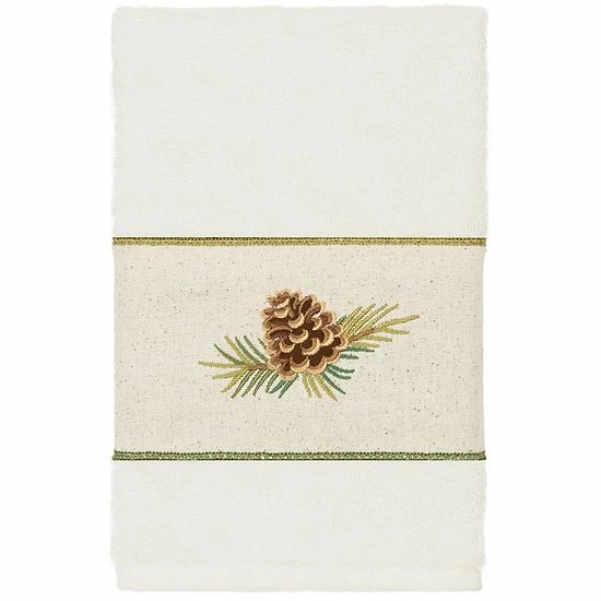 Linum Home Textiles Turkish Cotton Pierre Embellished Hand Towel Light Gray 9 Linum Home Textiles Turkish Cotton Pierre Embellished Hand Towel Light Gray - Image 9