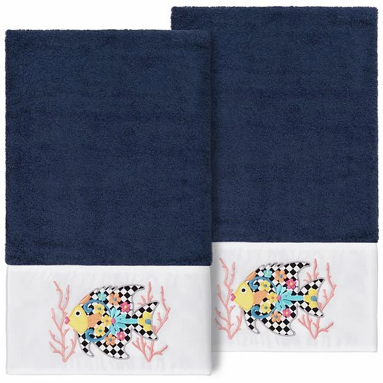 Linum Home Textiles Turkish Cotton Feliz 2-piece Embellished Bath Towel Set Cream 6 Linum Home Textiles Turkish Cotton Feliz 2-piece Embellished Bath Towel Set Cream - Image 6