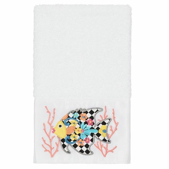 Linum Home Textiles Turkish Cotton Feliz 3-piece Embellished Towel Set Light Gray 2 Linum Home Textiles Turkish Cotton Feliz 3-piece Embellished Towel Set Light Gray - Image 2