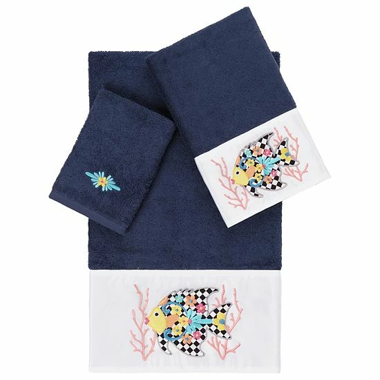 Linum Home Textiles Turkish Cotton Feliz 3-piece Embellished Towel Set Light Gray 11 Linum Home Textiles Turkish Cotton Feliz 3-piece Embellished Towel Set Light Gray - Image 11