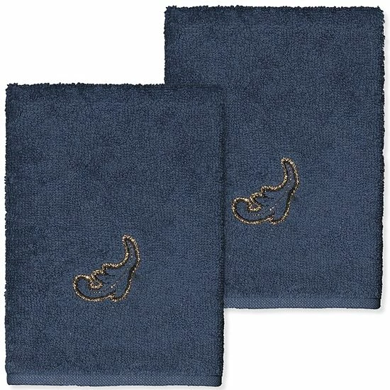 Linum Home Textiles Turkish Cotton April 2-piece Embellished Washcloth Set Latte 1 Linum Home Textiles Turkish Cotton April 2-piece Embellished Washcloth Set Latte