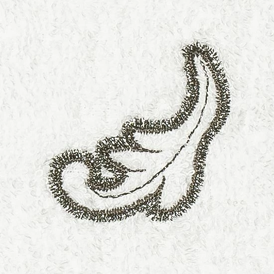 Linum Home Textiles Turkish Cotton April 2-piece Embellished Washcloth Set Latte 2 Linum Home Textiles Turkish Cotton April 2-piece Embellished Washcloth Set Latte - Image 2