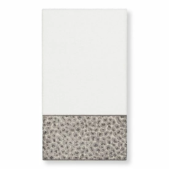 Linum Home Textiles Turkish Cotton Spots Embellished Bath Towel Cream 2 Linum Home Textiles Turkish Cotton Spots Embellished Bath Towel Cream - Image 2