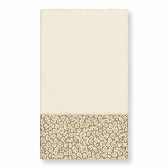 Linum Home Textiles Turkish Cotton Spots Embellished Bath Towel Cream 5 Linum Home Textiles Turkish Cotton Spots Embellished Bath Towel Cream - Image 5
