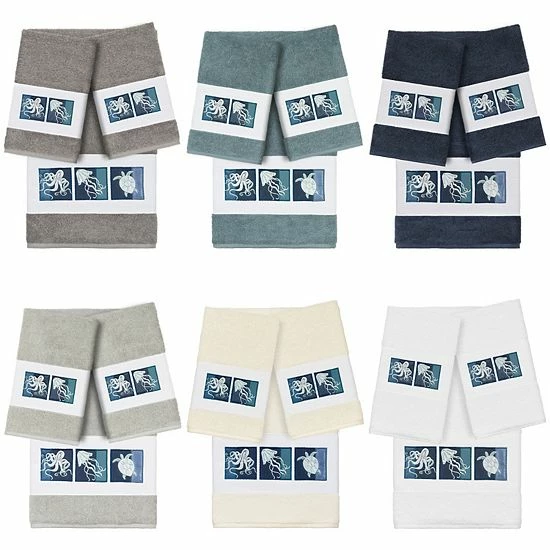 Linum Home Textiles Turkish Cotton Ava 3-piece Embellished Towel Set Light Gray Linum Home Textiles Turkish Cotton Ava 3-piece Embellished Towel Set Light Gray -Linum Home Textiles store unnamed file 5220