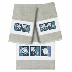Linum Home Textiles Turkish Cotton Ava 3-piece Embellished Towel Set Light Gray 6 Linum Home Textiles Turkish Cotton Ava 3-piece Embellished Towel Set Light Gray -Linum Home Textiles store unnamed file 5224