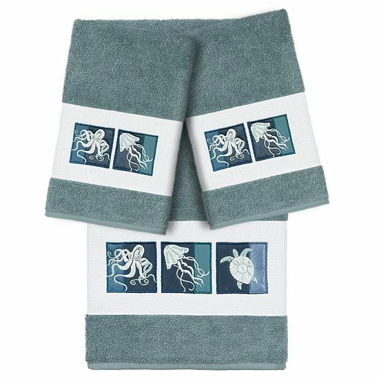Linum Home Textiles Turkish Cotton Ava 3-piece Embellished Towel Set Light Gray Linum Home Textiles Turkish Cotton Ava 3-piece Embellished Towel Set Light Gray -Linum Home Textiles store unnamed file 5227