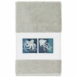 Linum Home Textiles Turkish Cotton Ava Embellished Hand Towel Midnight Blue -Linum Home Textiles store unnamed file 5252