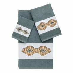 Linum Home Textiles 3-piece Turkish Cotton Gianna Embellished Bath Towel Set Light Gray 12 Linum Home Textiles 3-piece Turkish Cotton Gianna Embellished Bath Towel Set Light Gray -Linum Home Textiles store unnamed file 5312