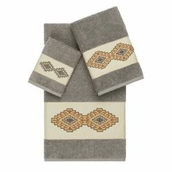 Linum Home Textiles 3-piece Turkish Cotton Gianna Embellished Bath Towel Set Light Gray 15 Linum Home Textiles 3-piece Turkish Cotton Gianna Embellished Bath Towel Set Light Gray -Linum Home Textiles store unnamed file 5315