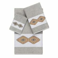 Linum Home Textiles 3-piece Turkish Cotton Gianna Embellished Bath Towel Set Light Gray 16 Linum Home Textiles 3-piece Turkish Cotton Gianna Embellished Bath Towel Set Light Gray -Linum Home Textiles store unnamed file 5316