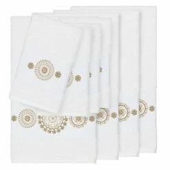 Linum Home Textiles 8-piece Turkish Cotton Isabelle Embellished Towel Set Dark Gray -Linum Home Textiles store unnamed file 5320