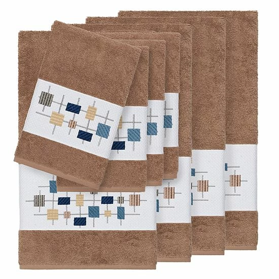 Linum Home Textiles 8-piece Turkish Cotton Khloe Embellished Towel Set Midnight Blue Linum Home Textiles 8-piece Turkish Cotton Khloe Embellished Towel Set Midnight Blue -Linum Home Textiles store unnamed file 5333