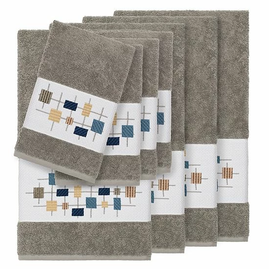 Linum Home Textiles 8-piece Turkish Cotton Khloe Embellished Towel Set Midnight Blue Linum Home Textiles 8-piece Turkish Cotton Khloe Embellished Towel Set Midnight Blue -Linum Home Textiles store unnamed file 5334