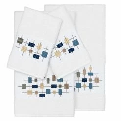 Linum Home Textiles 4-piece Turkish Cotton Khloe Embellished Towel Set Midnight Blue 6 Linum Home Textiles 4-piece Turkish Cotton Khloe Embellished Towel Set Midnight Blue -Linum Home Textiles store unnamed file 5345