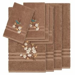 Linum Home Textiles Turkish Cotton Spring Time 8-piece Embellished Towel Set Blue -Linum Home Textiles store unnamed file 5370