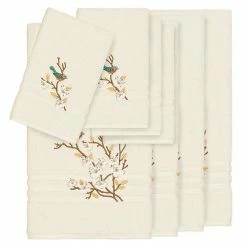 Linum Home Textiles Turkish Cotton Spring Time 8-piece Embellished Towel Set Blue -Linum Home Textiles store unnamed file 5371