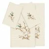 Linum Home Textiles Turkish Cotton Spring Time 4-piece Embellished Towel Set Cream