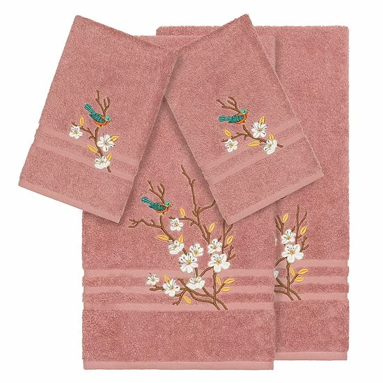 Linum Home Textiles Turkish Cotton Spring Time 4-piece Embellished Towel Set Cream Linum Home Textiles Turkish Cotton Spring Time 4-piece Embellished Towel Set Cream -Linum Home Textiles store unnamed file 5375