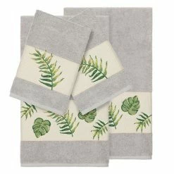 Linum Home Textiles Turkish Cotton Zoe 4-piece Embellished Towel Set Light Gray 21 Linum Home Textiles Turkish Cotton Zoe 4-piece Embellished Towel Set Light Gray -Linum Home Textiles store unnamed file 5391