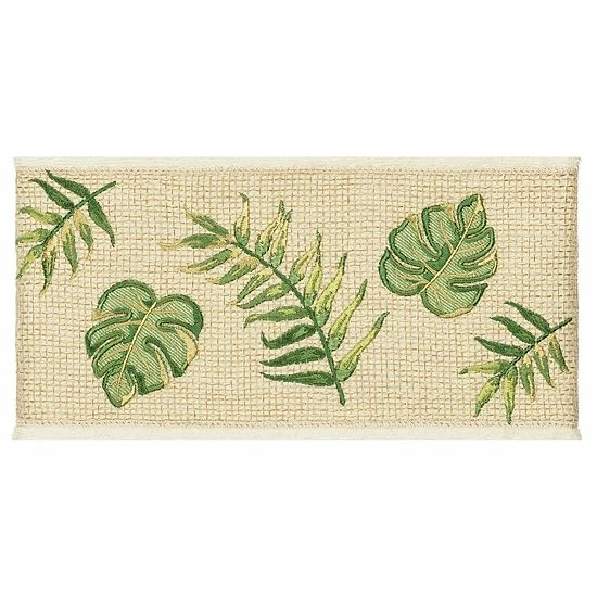 Linum Home Textiles Turkish Cotton Zoe 3-piece Embellished Towel Set Teal 2 Linum Home Textiles Turkish Cotton Zoe 3-piece Embellished Towel Set Teal - Image 2
