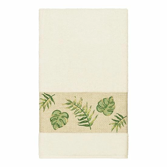 Linum Home Textiles Turkish Cotton Zoe 3-piece Embellished Towel Set Teal 5 Linum Home Textiles Turkish Cotton Zoe 3-piece Embellished Towel Set Teal - Image 5