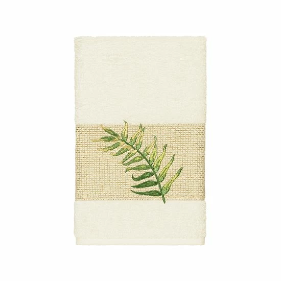 Linum Home Textiles Turkish Cotton Zoe 3-piece Embellished Towel Set Light Gray 5 Linum Home Textiles Turkish Cotton Zoe 3-piece Embellished Towel Set Light Gray - Image 5