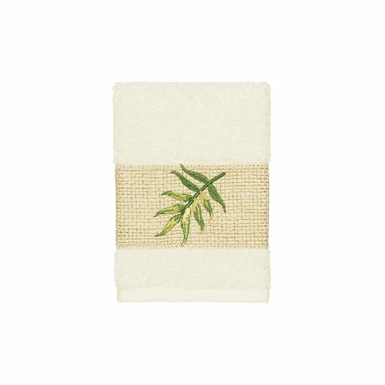 Linum Home Textiles Turkish Cotton Zoe 3-piece Embellished Towel Set Light Gray 6 Linum Home Textiles Turkish Cotton Zoe 3-piece Embellished Towel Set Light Gray - Image 6