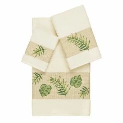 Linum Home Textiles Turkish Cotton Zoe 3-piece Embellished Towel Set Light Gray 21 Linum Home Textiles Turkish Cotton Zoe 3-piece Embellished Towel Set Light Gray -Linum Home Textiles store unnamed file 5419