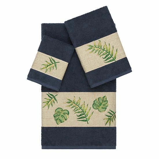 Linum Home Textiles Turkish Cotton Zoe 3-piece Embellished Towel Set Light Gray 12 Linum Home Textiles Turkish Cotton Zoe 3-piece Embellished Towel Set Light Gray - Image 12