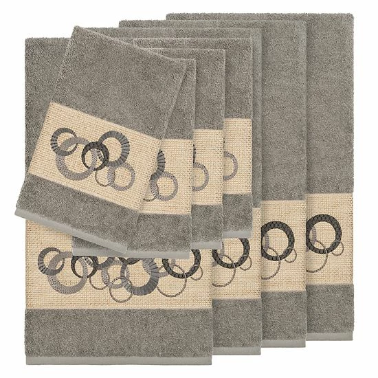 Linum Home Textiles Turkish Cotton Annabelle 8-piece Embellished Towel Set Latte Linum Home Textiles Turkish Cotton Annabelle 8-piece Embellished Towel Set Latte -Linum Home Textiles store unnamed file 5425