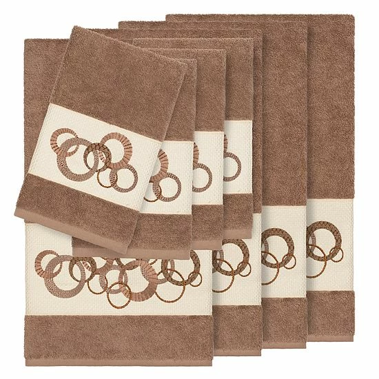 Linum Home Textiles Turkish Cotton Annabelle 8-piece Embellished Towel Set Latte Linum Home Textiles Turkish Cotton Annabelle 8-piece Embellished Towel Set Latte -Linum Home Textiles store unnamed file 5428