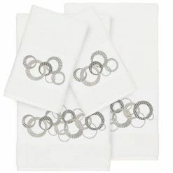 Linum Home Textiles Turkish Cotton Annabelle 4-piece Embellished Towel Set Teal 9 Linum Home Textiles Turkish Cotton Annabelle 4-piece Embellished Towel Set Teal -Linum Home Textiles store unnamed file 5431