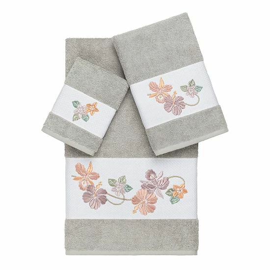 Linum Home Textiles Turkish Cotton Caroline 3-piece Embellished Towel Set Latte Linum Home Textiles Turkish Cotton Caroline 3-piece Embellished Towel Set Latte -Linum Home Textiles store unnamed file 5441