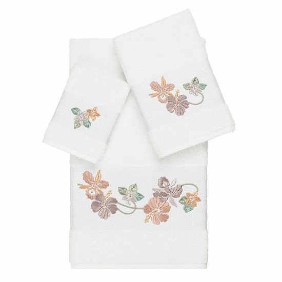 Linum Home Textiles Turkish Cotton Caroline 3-piece Embellished Towel Set Latte Linum Home Textiles Turkish Cotton Caroline 3-piece Embellished Towel Set Latte -Linum Home Textiles store unnamed file 5444