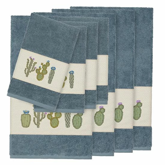 Linum Home Textiles Turkish Cotton Mila 8-piece Embellished Towel Set Teal Linum Home Textiles Turkish Cotton Mila 8-piece Embellished Towel Set Teal -Linum Home Textiles store unnamed file 5467