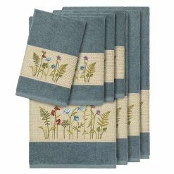 Linum Home Textiles 8-piece Serenity Embellished Bath Towel Set White -Linum Home Textiles store unnamed file 5520