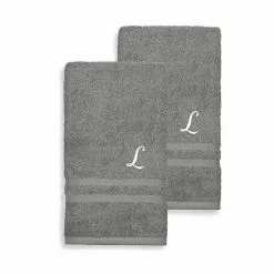 Linum Home Textiles Turkish Cotton 2-piece Personalized Denzi Hand Towel Set -Linum Home Textiles store unnamed file 553