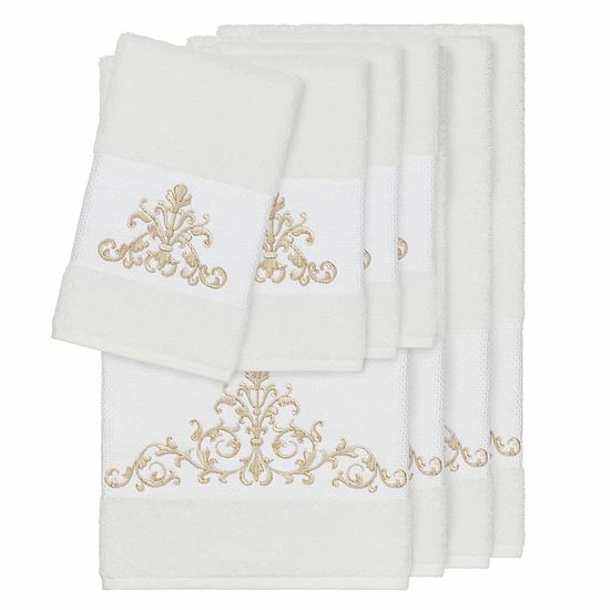 Linum Home Textiles 8-piece Scarlet Embellished Bath Towel Set Latte Linum Home Textiles 8-piece Scarlet Embellished Bath Towel Set Latte -Linum Home Textiles store unnamed file 5543