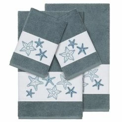 Linum Home Textiles 4-piece Lydia Embellished Bath Towel Set White 3 Linum Home Textiles 4-piece Lydia Embellished Bath Towel Set White -Linum Home Textiles store unnamed file 5554