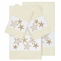 Linum Home Textiles 4-piece Lydia Embellished Bath Towel Set White 5 Linum Home Textiles 4-piece Lydia Embellished Bath Towel Set White -Linum Home Textiles store unnamed file 5556