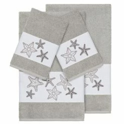 Linum Home Textiles 4-piece Lydia Embellished Bath Towel Set White 6 Linum Home Textiles 4-piece Lydia Embellished Bath Towel Set White -Linum Home Textiles store unnamed file 5557
