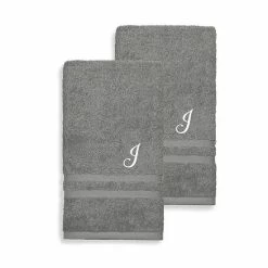 Linum Home Textiles Turkish Cotton 2-piece Personalized Denzi Hand Towel Set -Linum Home Textiles store unnamed file 556