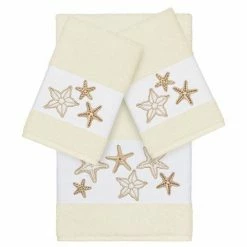 Linum Home Textiles 3-piece Lydia Embellished Bath Towel Set Teal -Linum Home Textiles store unnamed file 5560