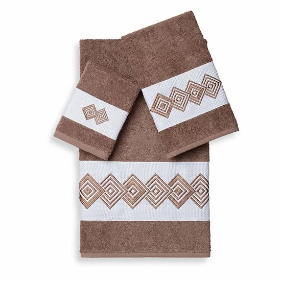 Linum Home Textiles Noah 3-piece Embellished Bath Towel Set Teal 8 Linum Home Textiles Noah 3-piece Embellished Bath Towel Set Teal - Image 8