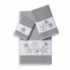 Linum Home Textiles Lydia 3-piece Embellished Bath Towel Set White
