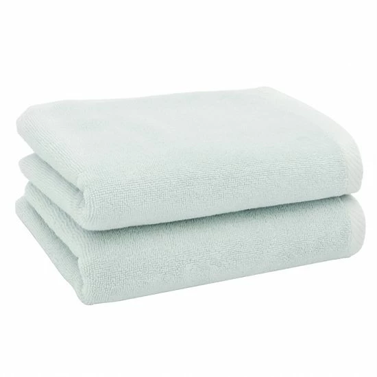 Linum Home Textiles 2-piece Turkish Cotton Ediree Hand Towel Set Aqua 1 Linum Home Textiles 2-piece Turkish Cotton Ediree Hand Towel Set Aqua
