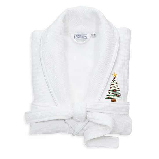 Linum Home Textiles Waffle Terry Embroidered Christmas Tree Bathrobe Dark Gray Linum Home Textiles Waffle Terry Embroidered Christmas Tree Bathrobe Dark Gray -Linum Home Textiles store unnamed file 5637